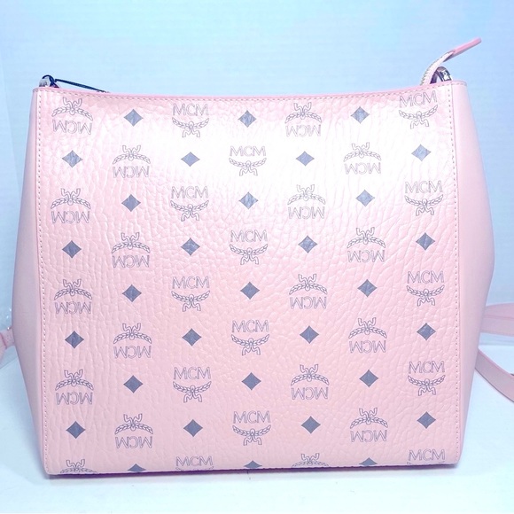 BNWT MCM MEDIUM AREN SOFT PINK HOBO SHOULDER CROSSBODY BAG - Picture 10 of 15